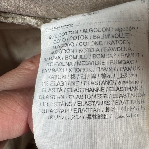 MNG Jeans Womens 2 Ivory Sienna Flare Mid Rise Raw Hem - Picture 5 of 14